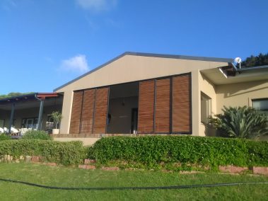 Wooden roller door shutter gate