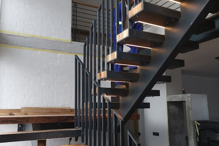 Custom stair case floating
