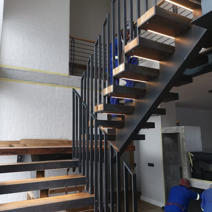 Custom stair case floating