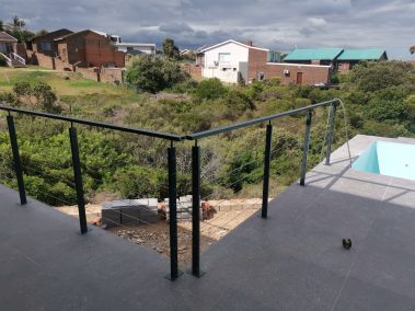 Stainless steel balustrade installation